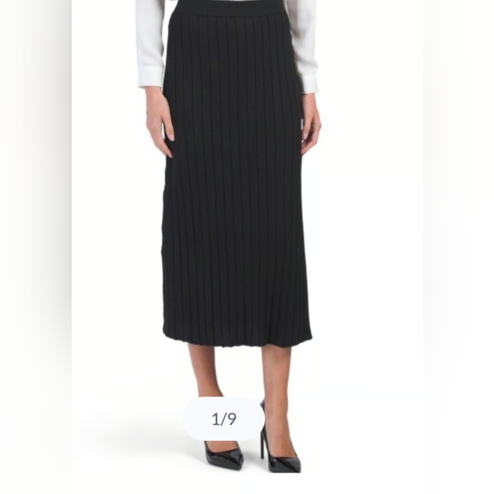 House of Harlow Black Viscose Bland Maxi Skirt